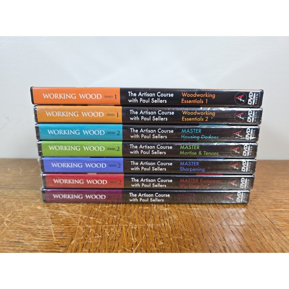 Working Wood - The Artisan Course with Paul Sellers 7 DVD Set - 6 New & Sealed